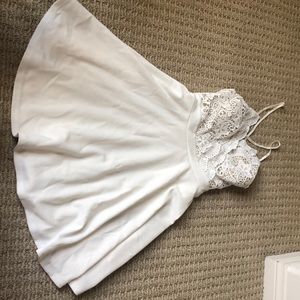 White lace Detail dress